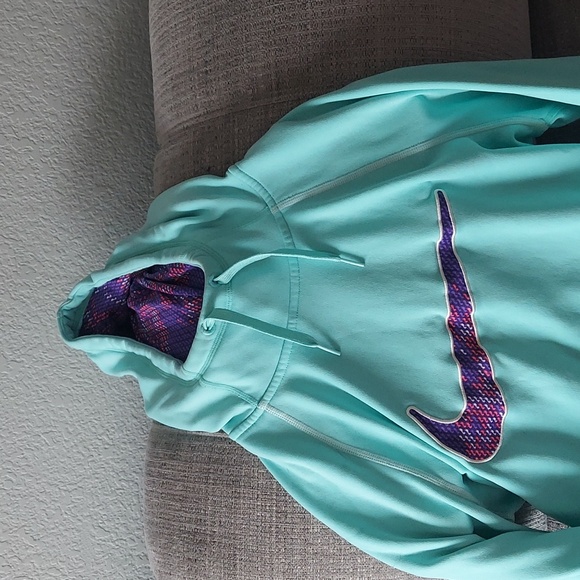 Purple and Teal Nike Hoodie - Picture 3 of 3